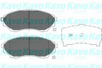 KAVO PARTS kbp4514 -  Комплект тормозных колодок, дисковый тормоз
